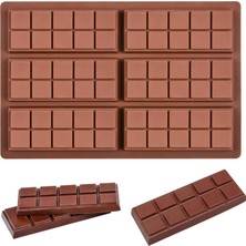 Odea Aputue Çikolata Kalıbı, 6 Hücreli 10 Bölmeli, Derin Çikolata Kalıbı Kolay Çıkarma, Yapışmaz Gıda Silikonu, Çikolata Bar Kalıbı, Trüf, Cupcake Süsleri, Yenilebilir Ürünler Için