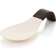 Odea Meturas Ahşap ve Silikon Kaşık Tutucu | Doğal Akasya + Dayanıklı Silikon, Mutfak Organizer | Kaşıklık – 22 × 10 × 3,9 cm Estetik ve Dekoratif
