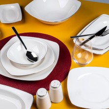 Odea Aryıldız Allure Platin 12 Kişilik 56 Parça Yemek Takımı