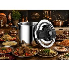 Odea Oms 5106 Matik 12 Litre Siyah Düdüklü Tencere