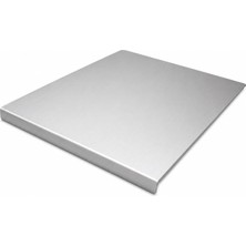 Odea Orret Home 304 Paslanmaz Çelik Kesme Tahtası Tezgah Kenarına Sabitlenebilir L Kenarlı Doğrama Panosu Kaymaz Hijyenik Et Sebze Meyve Kesme Tahtası Mutfak Hazırlık ve Hamur Açma Panosu (50X60 Cm)