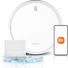 Odea Xiaomi E12 Silme Fonksiyonlu Robot Süpürge, 2'si 1 Arada, 4000 Pa Emiş Gücü, Uygulama Kontrolü, 110 Dakika Çalışma Süresi, Süper Ince Elektrikli Süpürge Robotu, Halı, Hayvan Tüyü Sert Zeminler, Google