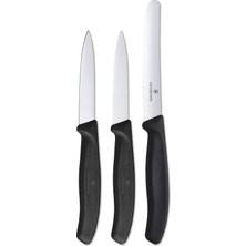 Odea Victorinox 6.7113.3 Siyah Bıçak Seti, 3 Parça