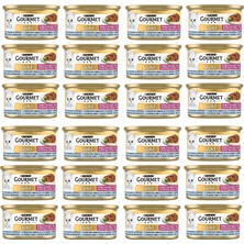 Odea Gourmet Gold Çifte Lezzet Okyanus Balığı & Sebzeli Yaş Kedi Maması (24 x 85 Gr)