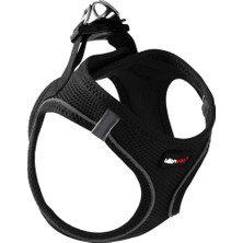 Odea Leon Pet Air Mesh Siyah Göğüs Tasması Large