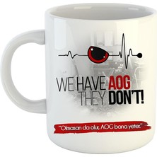 Odea Aog Logo Baskılı Porselen Kupa Bardak #4