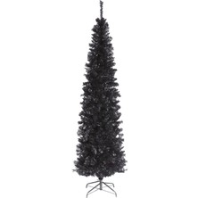 Odea National Ağaç 2 Ayak Siyah Parlak Tel Ağaç ile Birlikte, (Plastik TT33 – 704 – 20 – 1), Pvc, Siyah, 6 Feet
