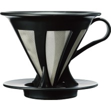 Odea Hario 02 Kendinden Filtreli Dripper (Siyah)