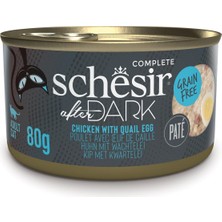 Odea Schesir After Dark Tavuk ile Bıldırcın Yumurtası Pate Yetişkin Kedi Konservesi 80G