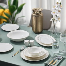 Odea Aryıldız Crystal Provence Porselen Yemek Takımı Renkli Desen 56 Parça 12 Kişilik