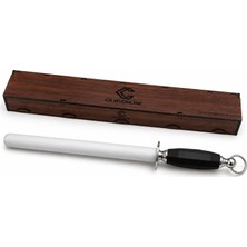 Odea Ch Woodlıne Profesyonel Masat 41 cm – 4140 Çelik Crv Kaplama – Fibrox Kaymaz Sap – Özel Ahşap Kutulu Bıçak Bileyici