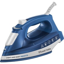 Odea Russell Hobbs Light & Easy Buharlı Ütü, Seramik-Buegelsohle, Ekstra-Şok Buhar Çıkışı:, 2400 W Mavi 24830-56