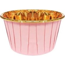 Odea Benim Marifetlerim - Pembe Metalize Muffin Kek Kapsülü 25 Adet