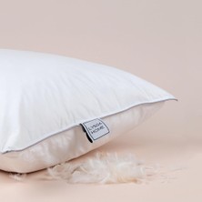 Odea Lyssa Home Gold 90 Twin Kaz Tüyü Yastık – 3 Bölmeli Tasarım,%90 Gıdık Tüyü + Sırt Tüyü Dolgu, Orta-Yumuşak Destek – 50X70 cm