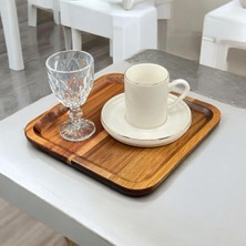 Odea Yzhome Akasya Kare Sunum Servis Tabağı Tabak 20CM