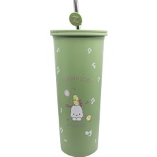 Odea Miniso Sanrio Lisanslı Pipetli Paslanmaz Çelik Matara 800 ml Pochacco