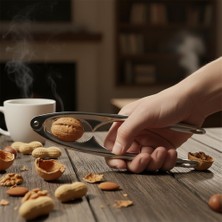Odea Deconox Paslanmaz Çelik Ceviz, Fındık ve Badem Kıracağı Pense Şeklinde | Ağır ve Yüksek Kaliteli Malzeme | Dayanıklı & Ergonomik Ceviz ve Fındık Kırıcı 17 cm