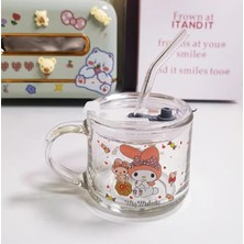 Odea Kawaii My Melody Pipetli Kulplu Cam Bardak