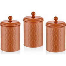 Odea The Mia Prizma Çay Şeker Kahve Kavanozu Terracota 1 Lt