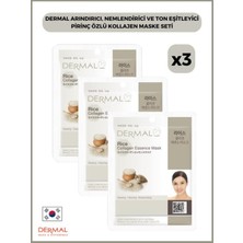 Odea Dermal Arındırıcı, Nemlendirici ve Ton Eşitleyici Pirinç Özlü Kollajen Maske 23 gr 3 Adet