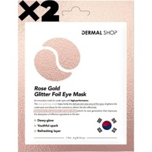 Odea Dermal 3 Katmanlı Flash Foil Rose Göz Altı Torbalarına Karşı Kağıt Göz Maskesi 2 Adet