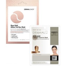 Odea Dermal 3 Katmanlı Rose Gold Göz Maskesi ve Sıkılaştırıcı Yaşlanma Karşıtı Syn-Ake Kolajen Maske Seti