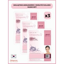Odea Dermal Sıkılaştırıcı,nemlendirici, Yenileyici Kolajen Maske 23 gr 3 Adet