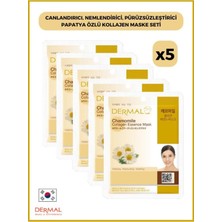Odea Dermal Canlandırıcı, Nemlendirici, Pürüzsüzleştirici Papatya Özlü Kollajen Maske 23 gr 5 Adet
