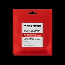 Odea Maru.derm Duş Öncesi Saç Maskesi, Biotin ve Keratin, Yoğun Onarıcı, 50 ml