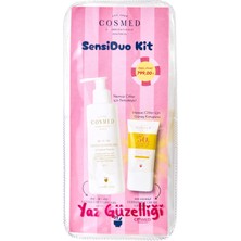 Odea Cosmed Sensiduo Kit, Gentle Cleansing Gel 200ML ve Ultrasense SPF50+ Güneş Kremi 40ML, Hassas Ciltler Için