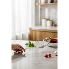 Odea Mithra Life Çok Amaçlı Kızartma Kevgiri Meyve Sebze Kepçesi Makarna Süzgeci Paslanmaz Çelik 16 cm MIT1296