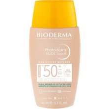 Odea Bioderma Photoderm Nude Touch SPF50+ Very Light Karma Yağlı Ciltler Kapatıcı Etkili Çok Yüksek Korumalı Renkli Güneş Kremi 40 ml