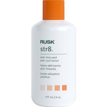 Odea Rusk Designer Collection Str8 Kabarma Önleyici ve Kıvrılma Önleyici Losyon, 6 Oz, Hafif, Yağsız Şekillendirici Losyon, Kıvrılmayı Geçici Olarak Kaldırır ve Aşırı Kabarmayı Ortadan Kaldırır, Beyaz