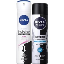 Odea Nivea Black&white Fresh Bayan Deosprey 150 Ml+Black&white Fresh Erkek Deosprey 150 ml 2'li Paket