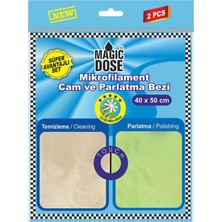 Odea Magic Dose Mikrofiber Çift Fonksiyonlu Oto Kurulama ve Cam Havlusu Premium 50X40 cm