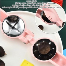 Odea Yenigeldi 1 Adet Yeni Tasarım Ergonomik Paslanmaz Çelik Hazneli Kestane Kesici,pembe