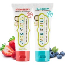 Odea Jack N' Jıll Jack N Jill Doğal Sertifikalı Diş Macunu - Çilek & Yaban Mersini Aromalı 2’li Paket (2X50G)