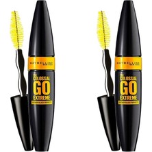 Odea Maybelline New York The Colossal Go Extreme Leather Black Maskara - Ekstra Siyah 2'li