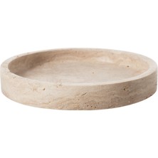 Odea Traverten Yuvarlak Dekoratif Tabak 20 cm