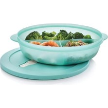Odea Tupperware Bölmeli Mikrodalga Fırın Isıtma Kabı 1.4 Lt Mikro Tabak