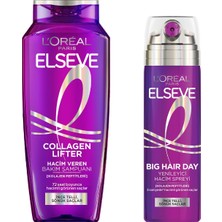 Odea Elseve Collagen Lifter Hacim Veren Yenileyici Saç Bakım Rutini Seti Şampuan ve Saç Spreyi Ince Telli Saçlar Için