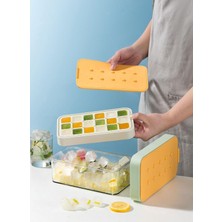 Odea Pinmoo Ice Hazneli Silikon Buzluk- Yeşil/sarı