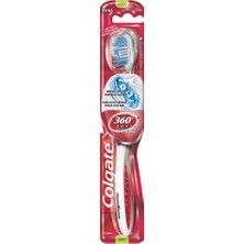 Odea Colgate 360 Optik Beyaz Dil ve Yanak Temizleyicili Yumuşak Beyazlatıcı Diş Fırçası 1+1
