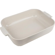 Odea Peugeot Appolia Dikdörtgen Saplı Fırın Kabı, Seramik, Ekru/beyaz, 8,3 x 40,5 x 27 Cm, Kapasite: Yakl. 4 L, 60008