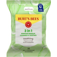 Odea Burt's Bees Hassas Ciltler Için Pamuk Özlü Yüz Temizleme Mendili
