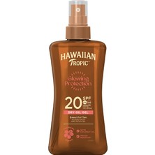 Odea Hawaiian Tropic Glowing Protection Dry Spray Koruyucu & Bronzlaştırıcı Yağ SPF20 200 Mililitre