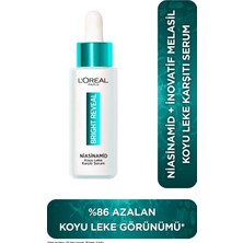 Odea L'oreal Paris Bright Reveal Sivilce, Güneş, Yaşlanma Lekelerinde Etkili Koyu Leke Karşıtı Serum, 10% Niasinamid, 30 ml