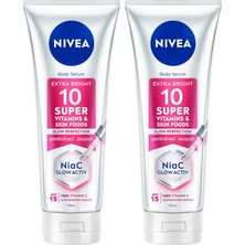 Odea SPF15 SUPER10 Serum Etkili Aydınlatıcı ve Nemlendirici Vücut Losyonu 170ML, C Vitamini, Niasinamid
