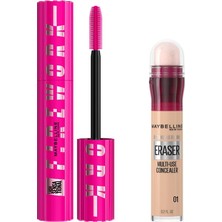 Odea Maybelline New York Lash Sensational Firework Maskara & Instant Anti Age Eraser Kapatıcı - 001 Light Makyaj Seti