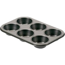 Odea Guardini 6' Lı Muffin Kek Kalıbı Gri